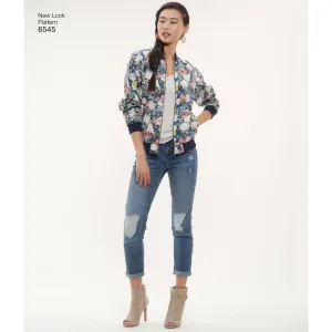 6545 New Look Pattern 6545 Misses Flight Jacket