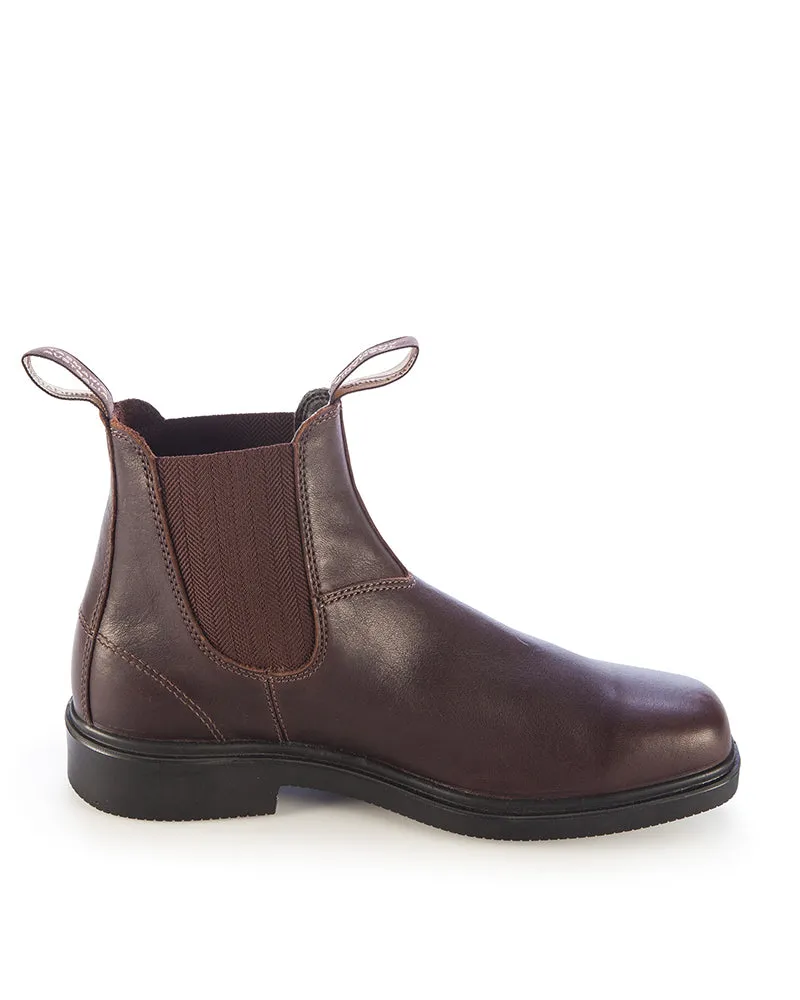 659 Elastic Side Dress Boot - Brown