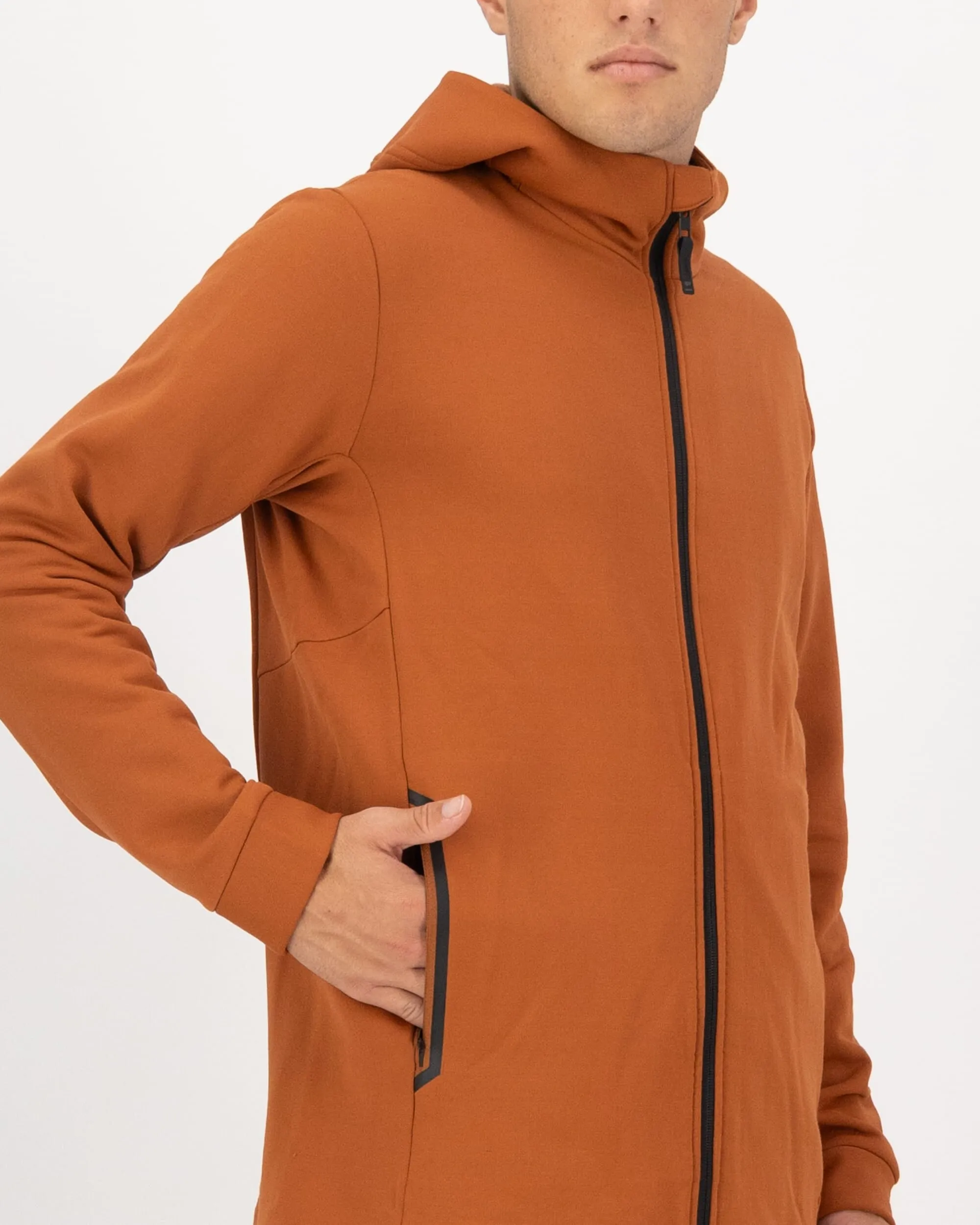 Arcadia Merino Fleece Hoody - Ginger