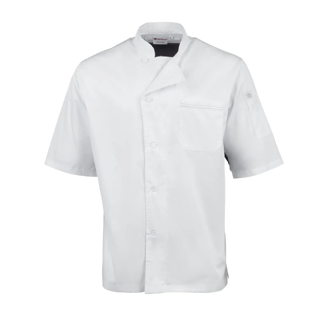 B205-S Chef Works Valais Signature Series Unisex Chefs Jacket White S