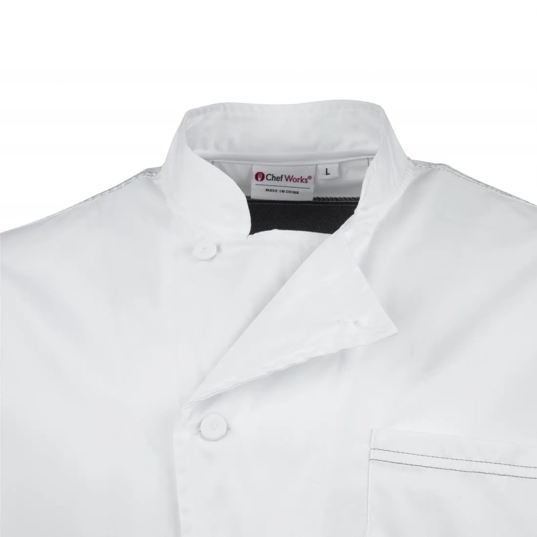 B205-S Chef Works Valais Signature Series Unisex Chefs Jacket White S