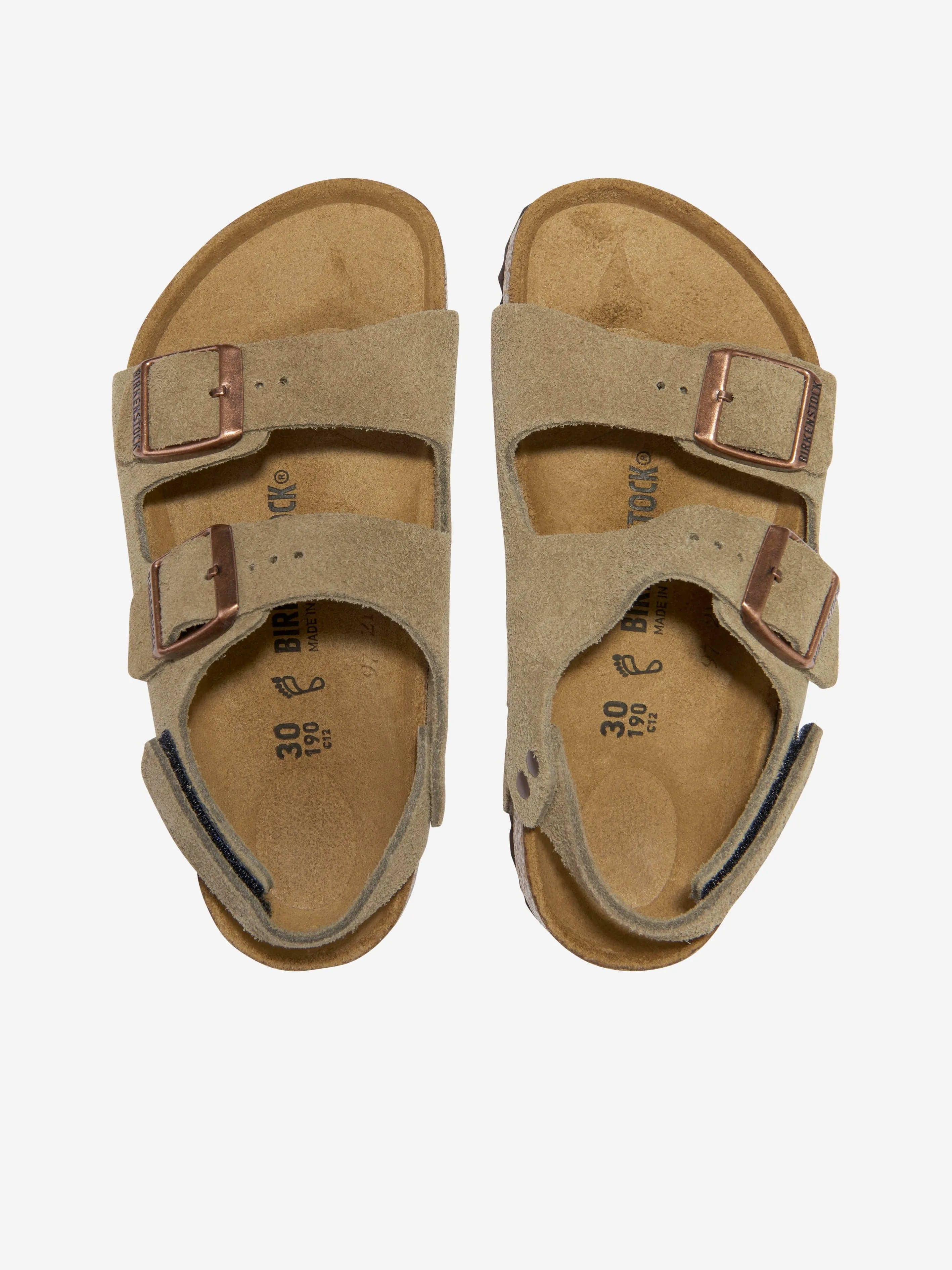 BIRKENSTOCK Boys Milano Sandals in Taupe