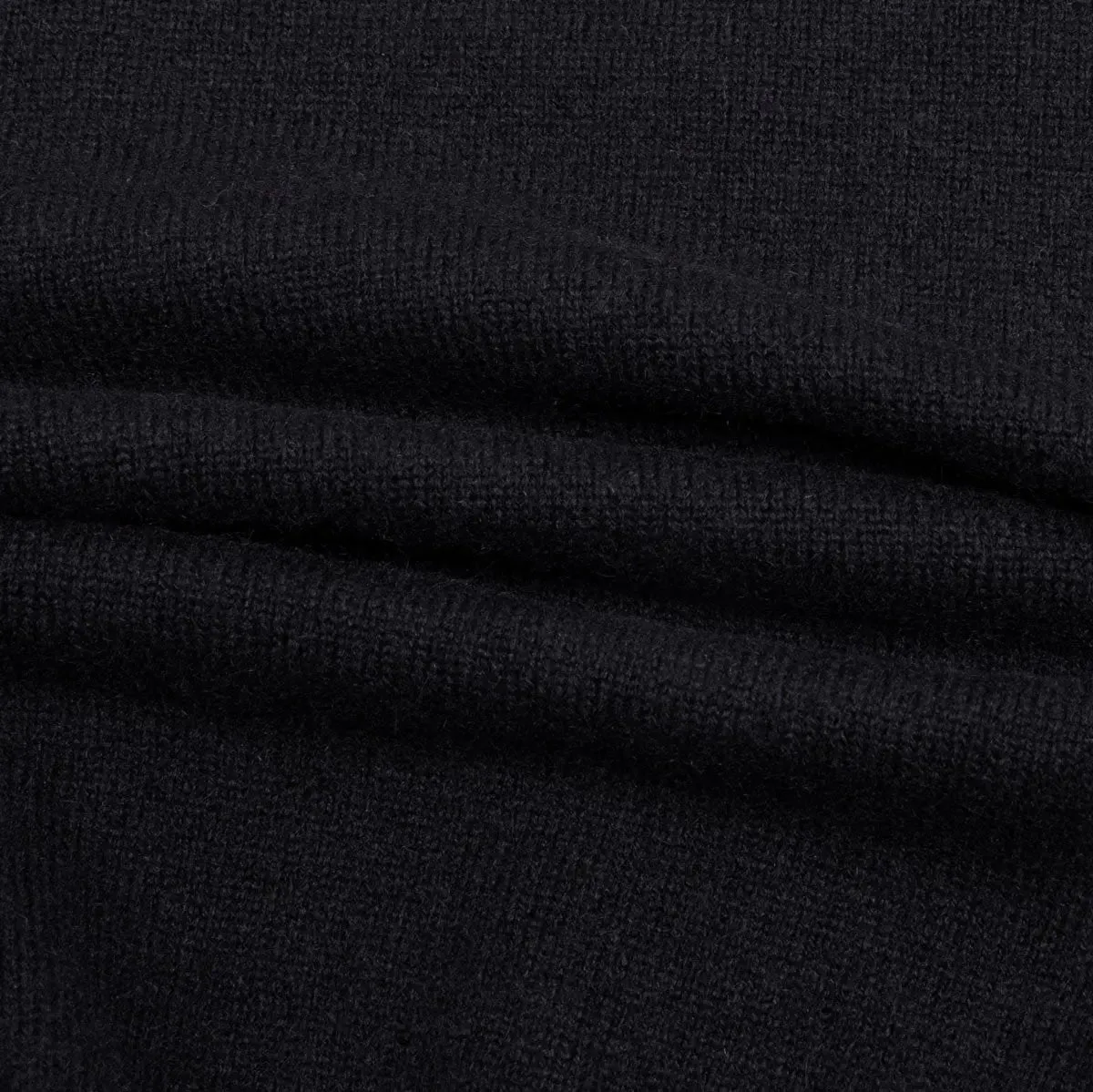 Black Chatsworth 2ply V-Neck Cashmere Sweater