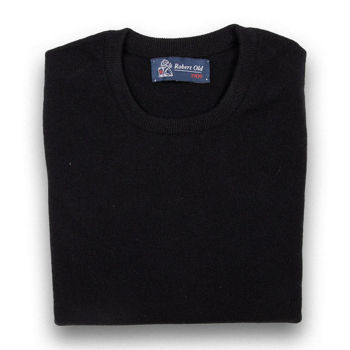 Black Highclere Cashmere Crew Neck Sweater