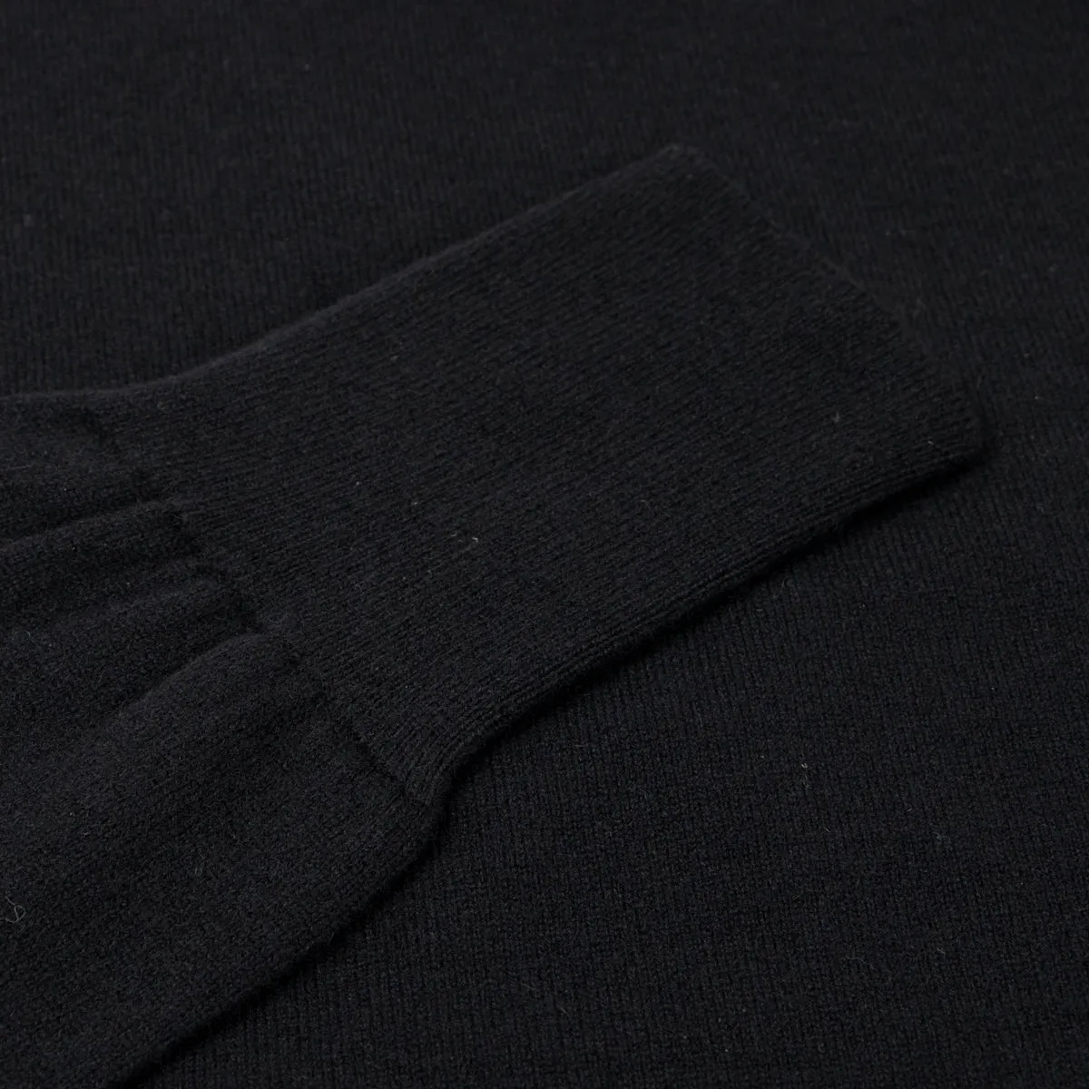 Black Highclere Cashmere Crew Neck Sweater