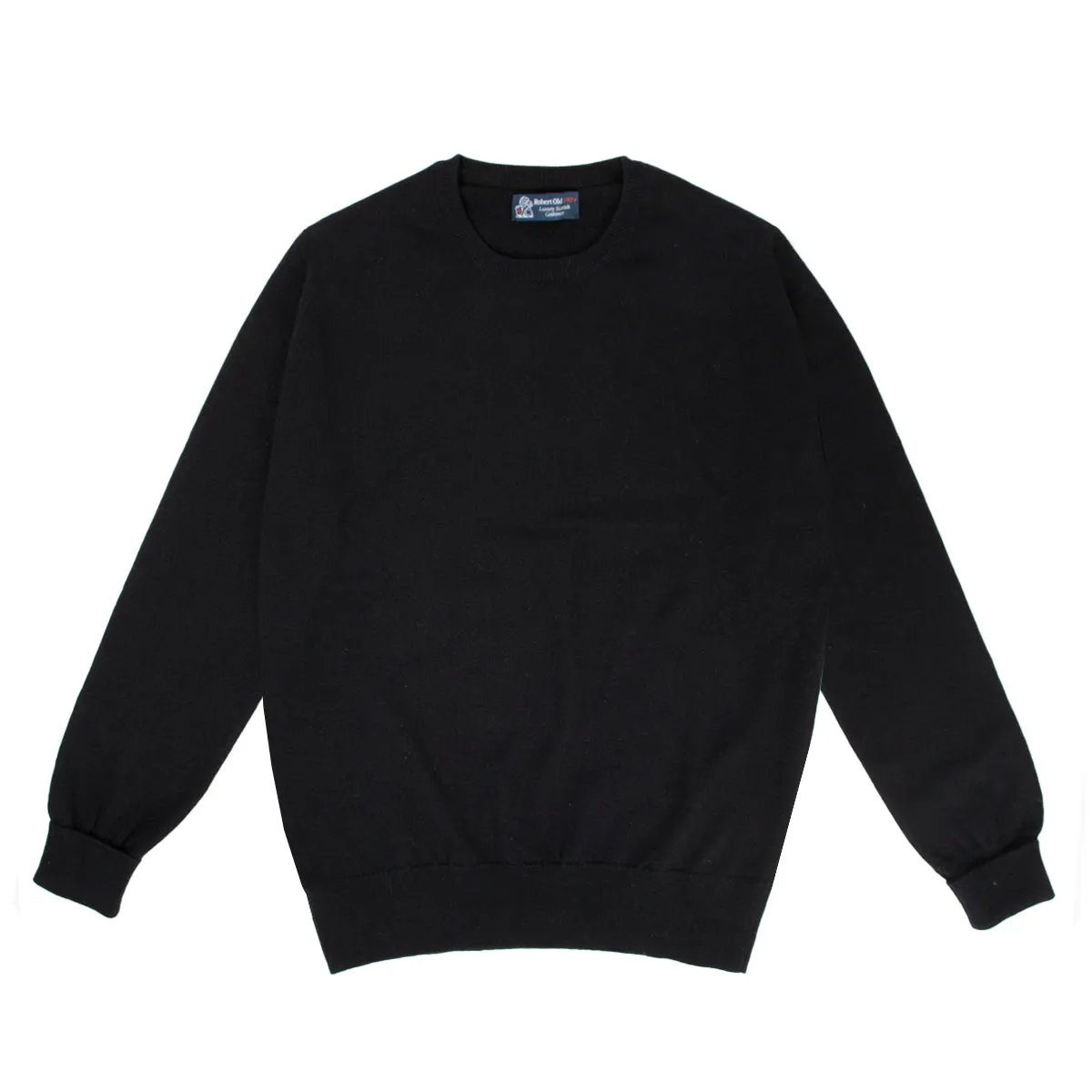 Black Highclere Cashmere Crew Neck Sweater