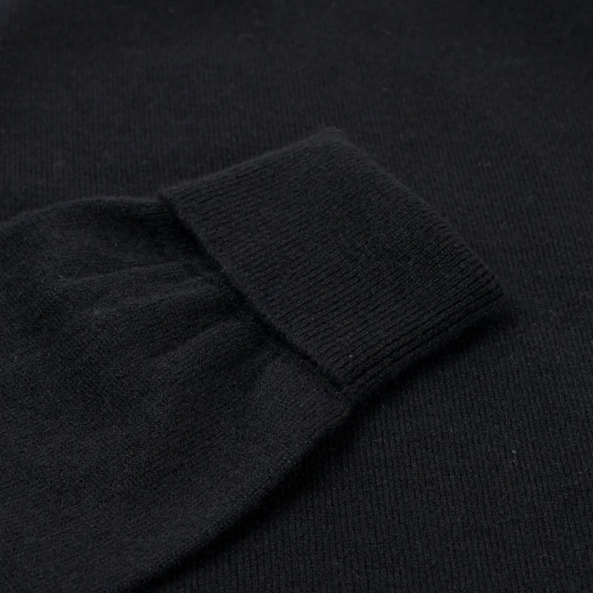 Black Highclere Cashmere Crew Neck Sweater