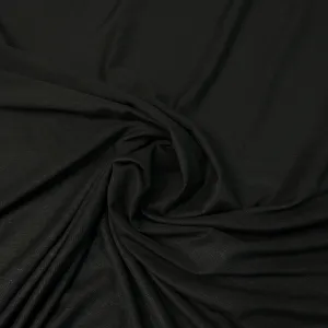 Black Rayon/Spandex Jersey Fabric