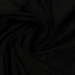 Black Tencel/Organic Cotton/Spandex Jersey Fabric - 250 GSM