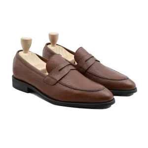 Campania - Men's Brown Pebble Grain Loafer