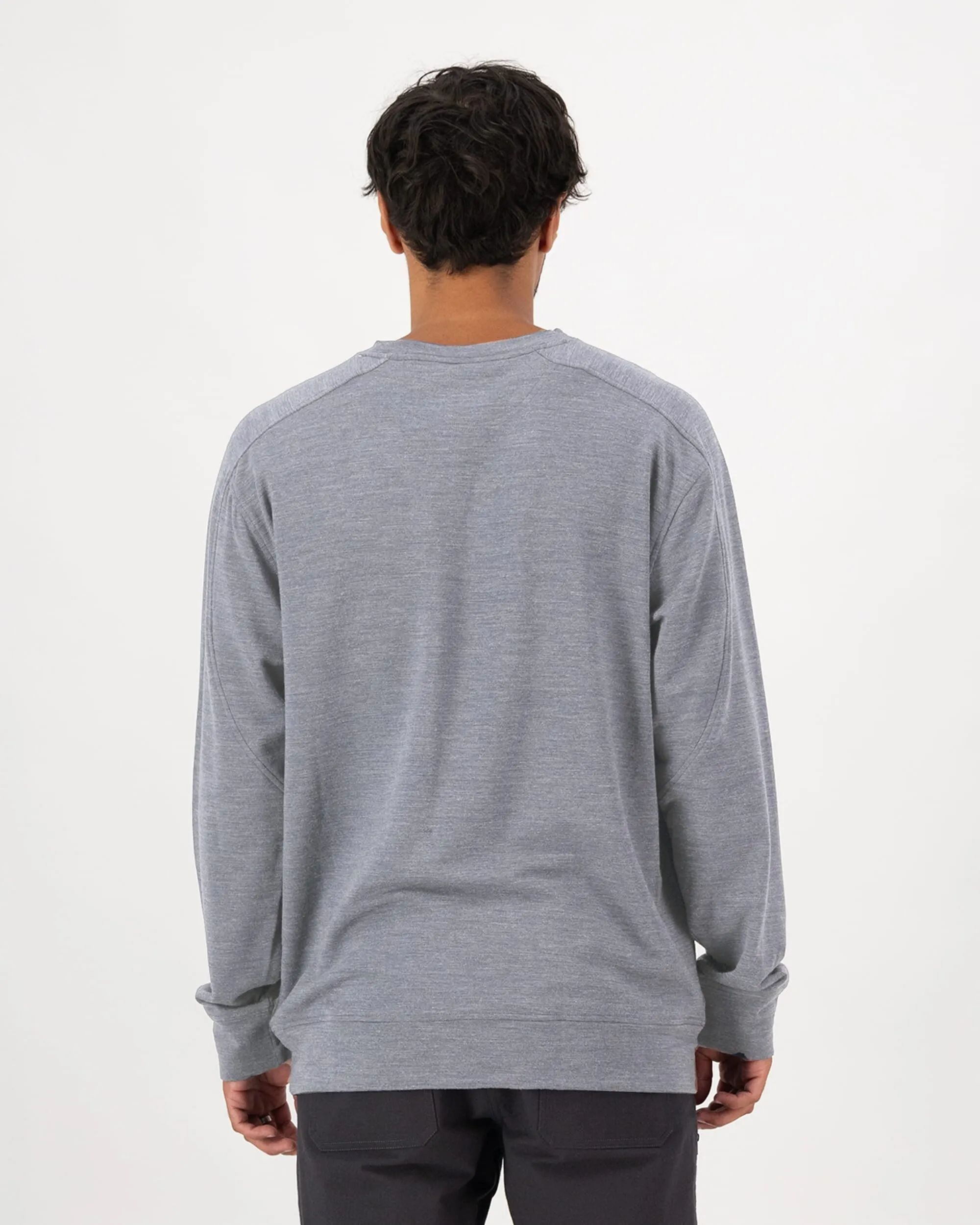 Covert Lite Merino Crew - Storm Grey