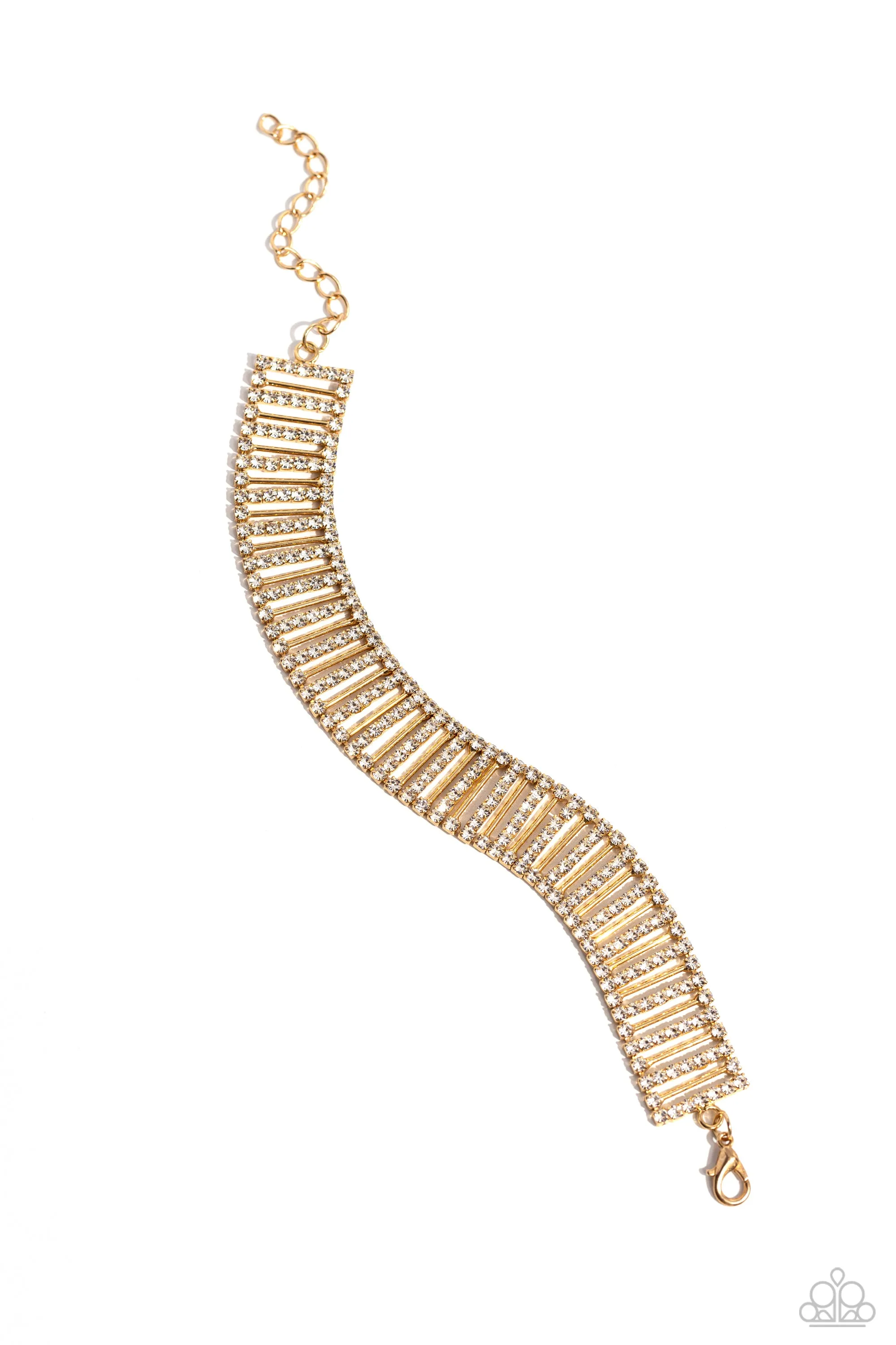 Elusive Elegance - Gold Bracelet - Paparazzi Accessories