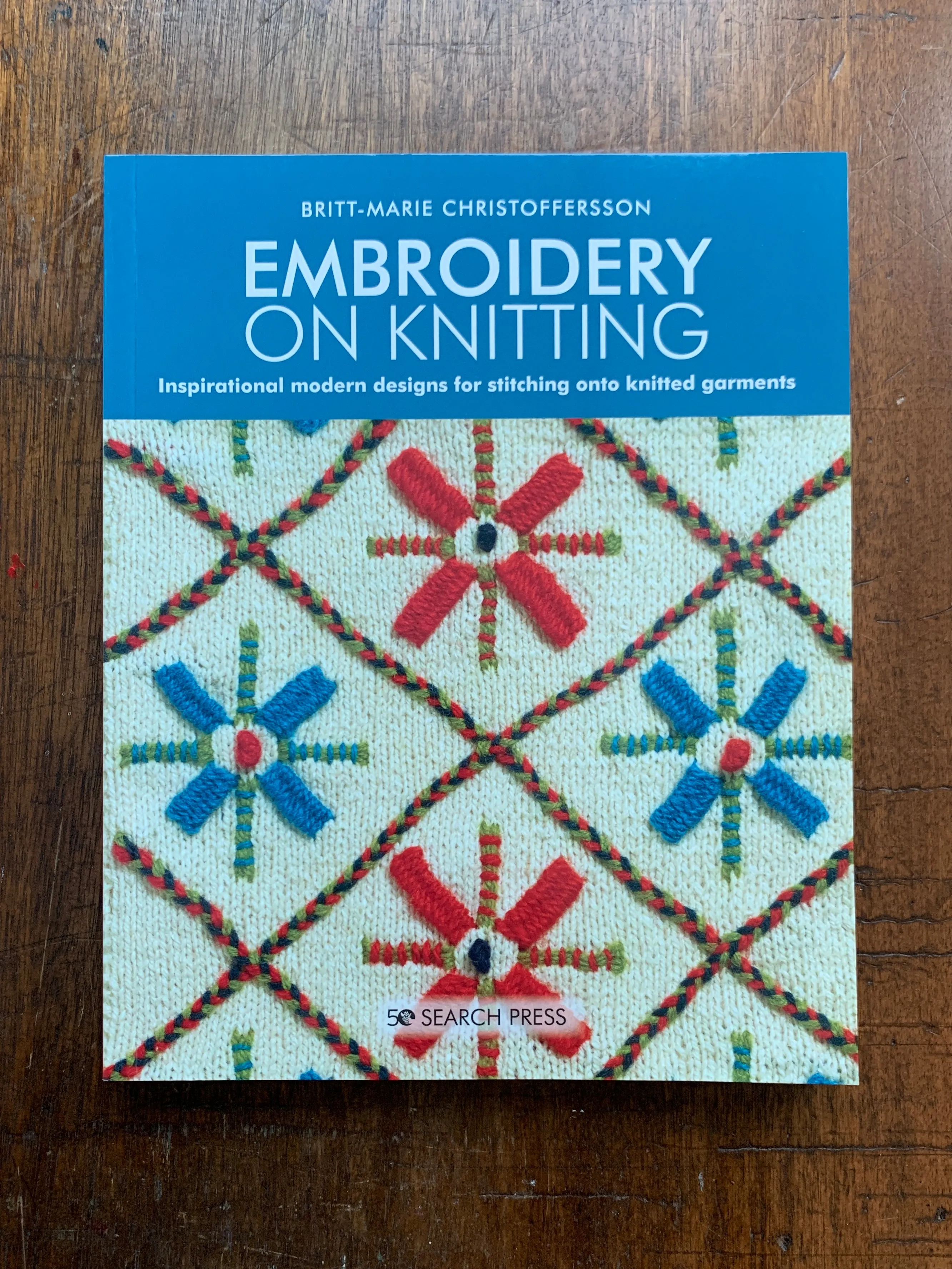 Embroidery on Knitting by Britt-Marie Christoffersson