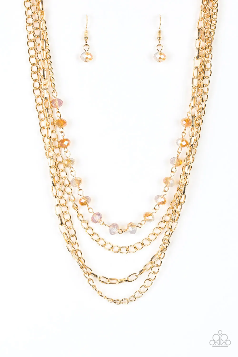 Extravagant Elegance - Gold Necklace - Paparazzi Accessories