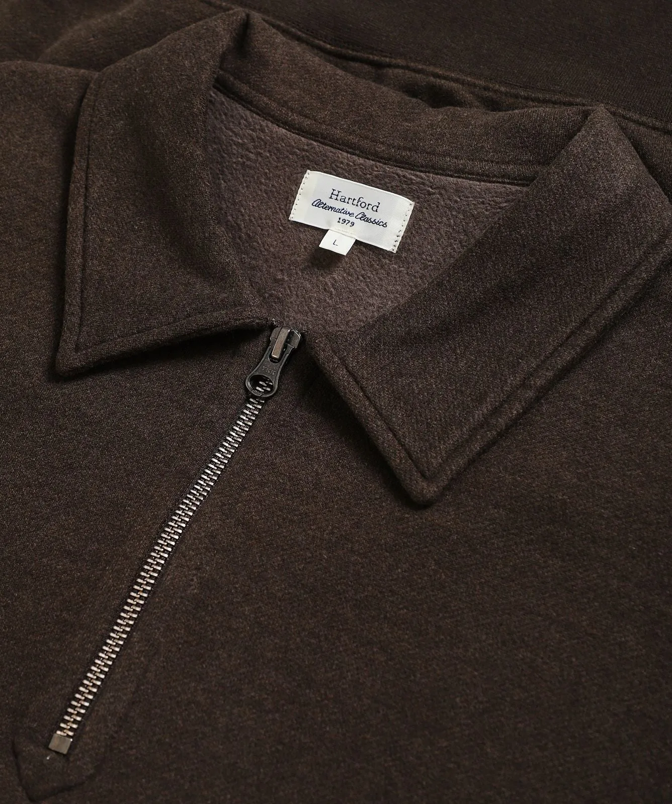 Hartford Zip Polo Maroon Sweater