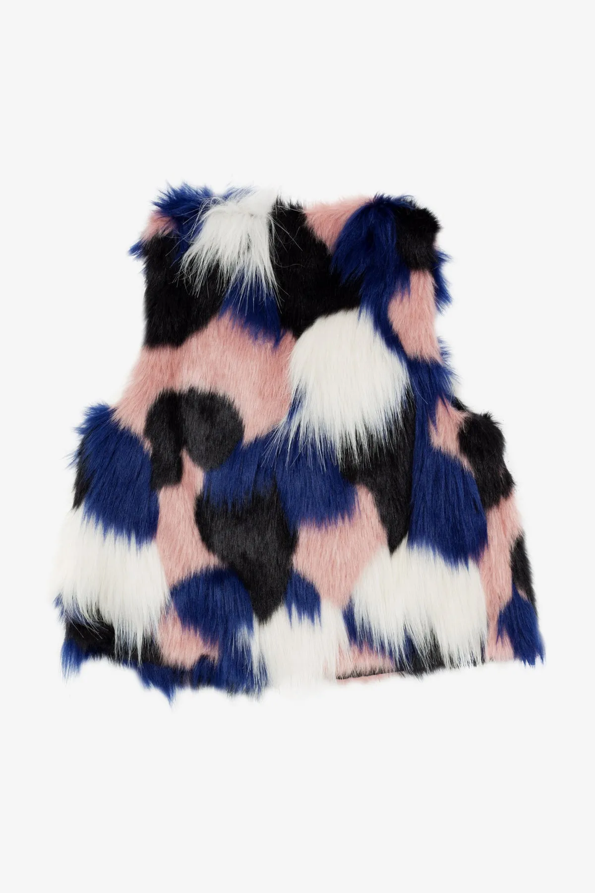 Jean Bourget Multicolor Fur Girls Vest