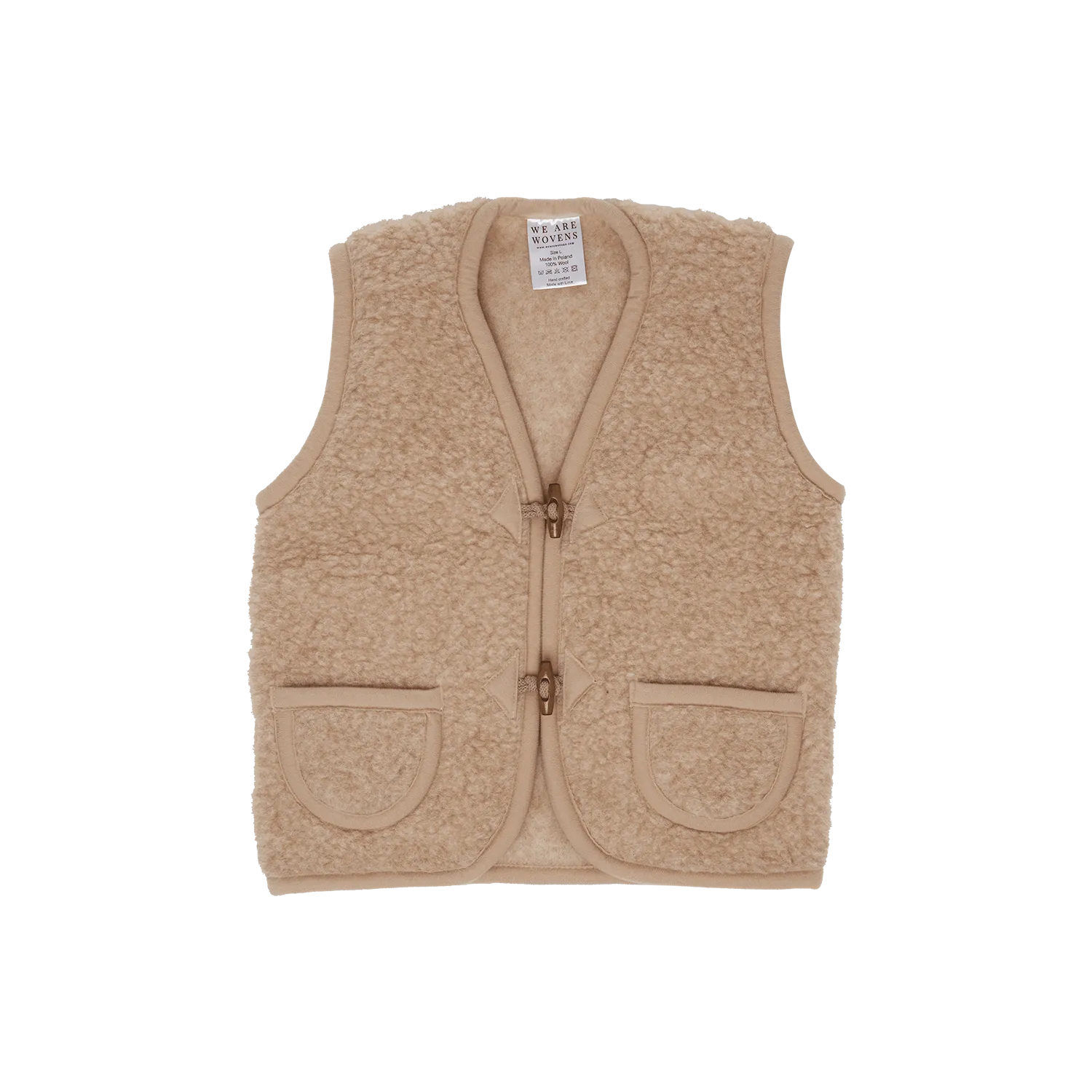 Latte Woollen Kids Gilet