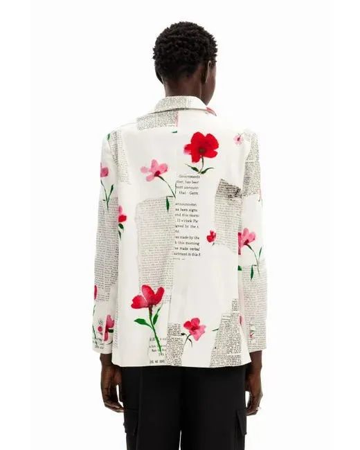 Letters and Flowers Blazer