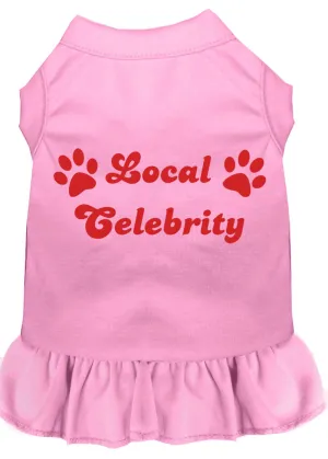 Local Celebrity Screen Print Dress Light Pink Med (12)