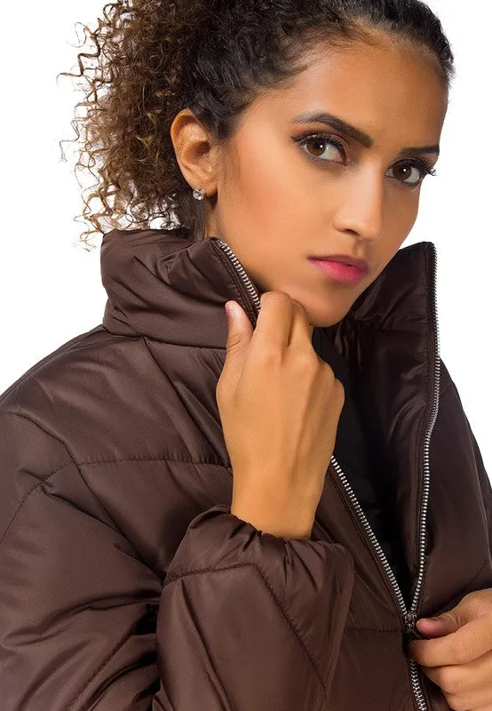 LONG SLEEVES PUFFER JACKET