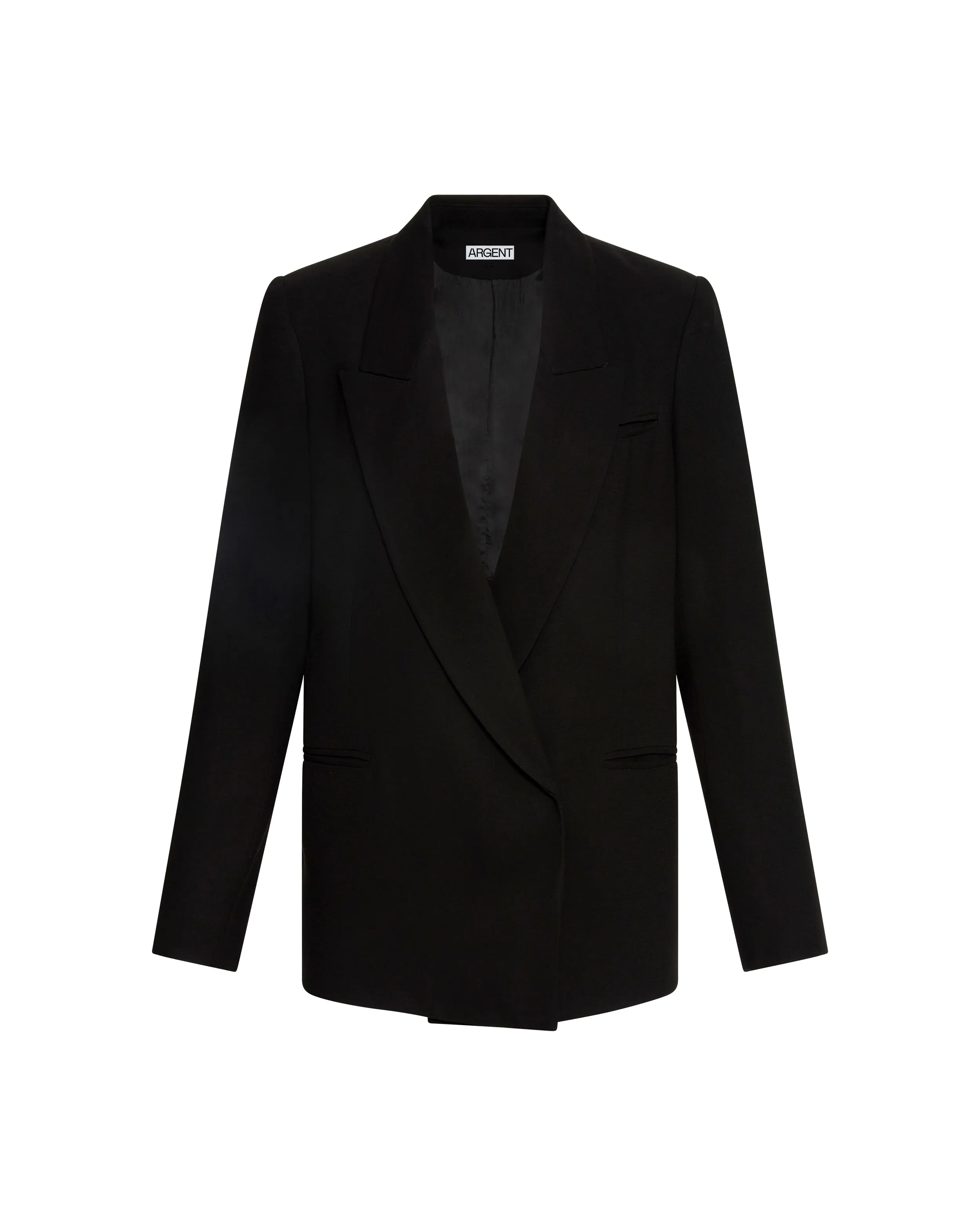 Madison Blazer in Viscose Wool Crepe | Black