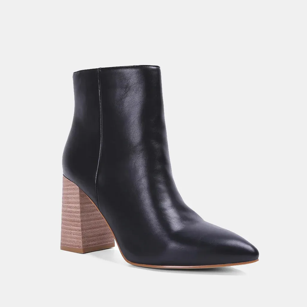 Matte Black Veronica Bootie