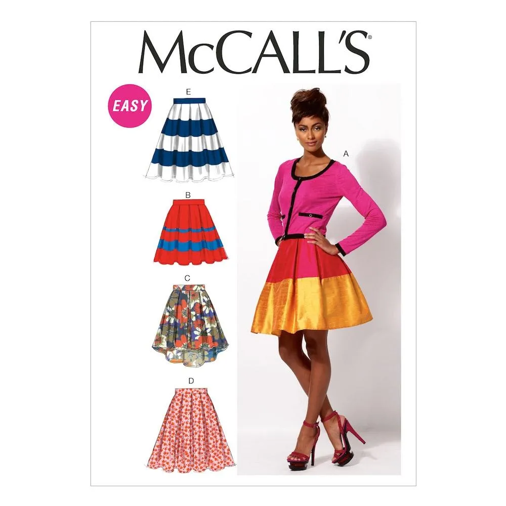 McCall's Pattern M6706 Misses' Skirts and Petticoat