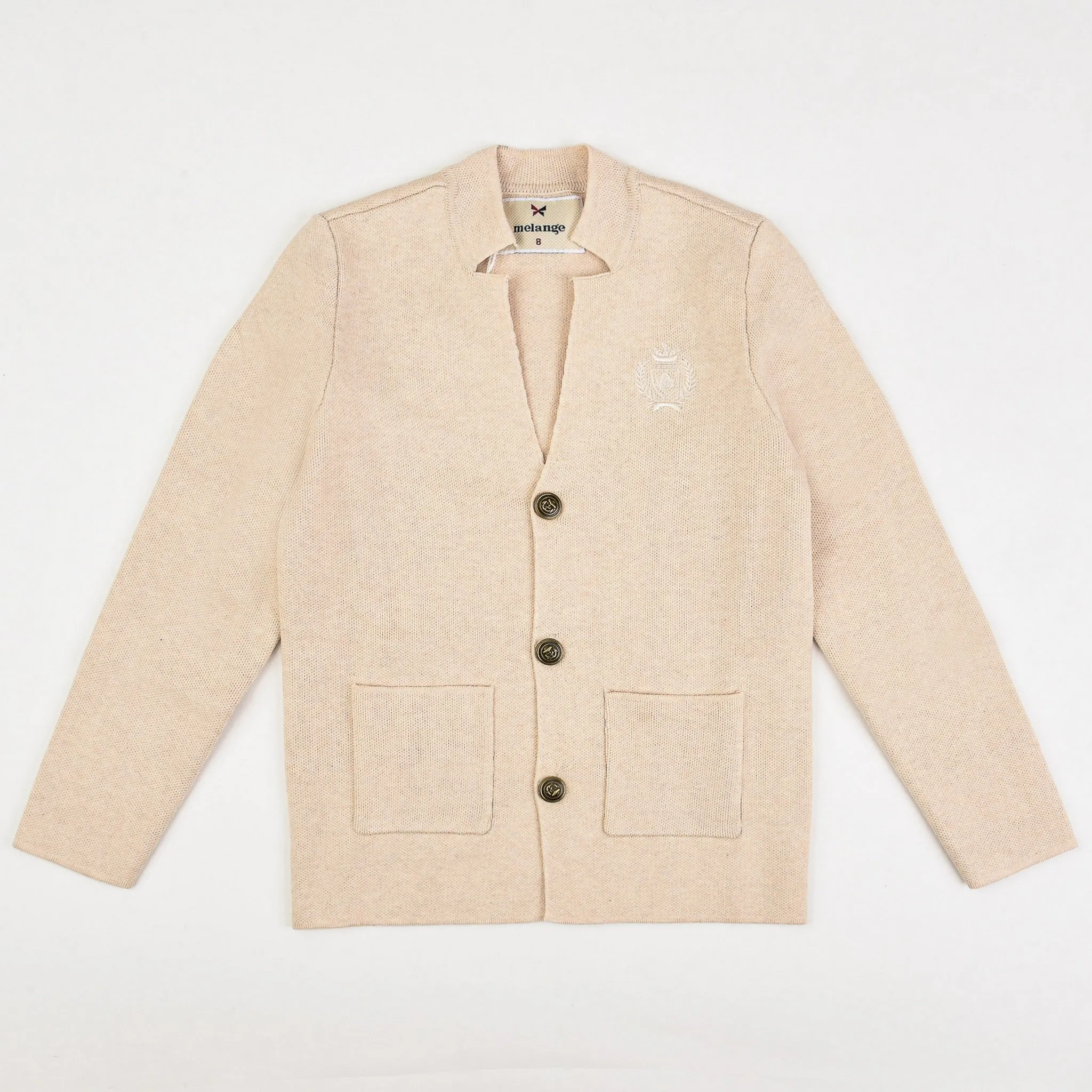 Melange Knit Suit Blazer