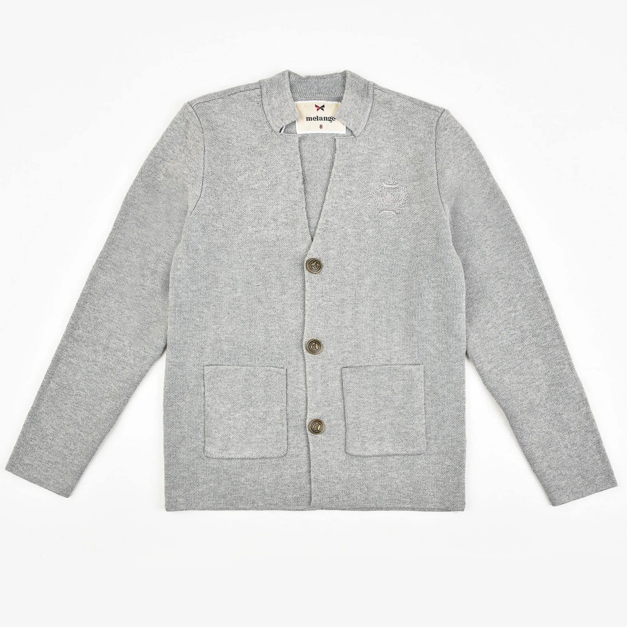 Melange Knit Suit Blazer