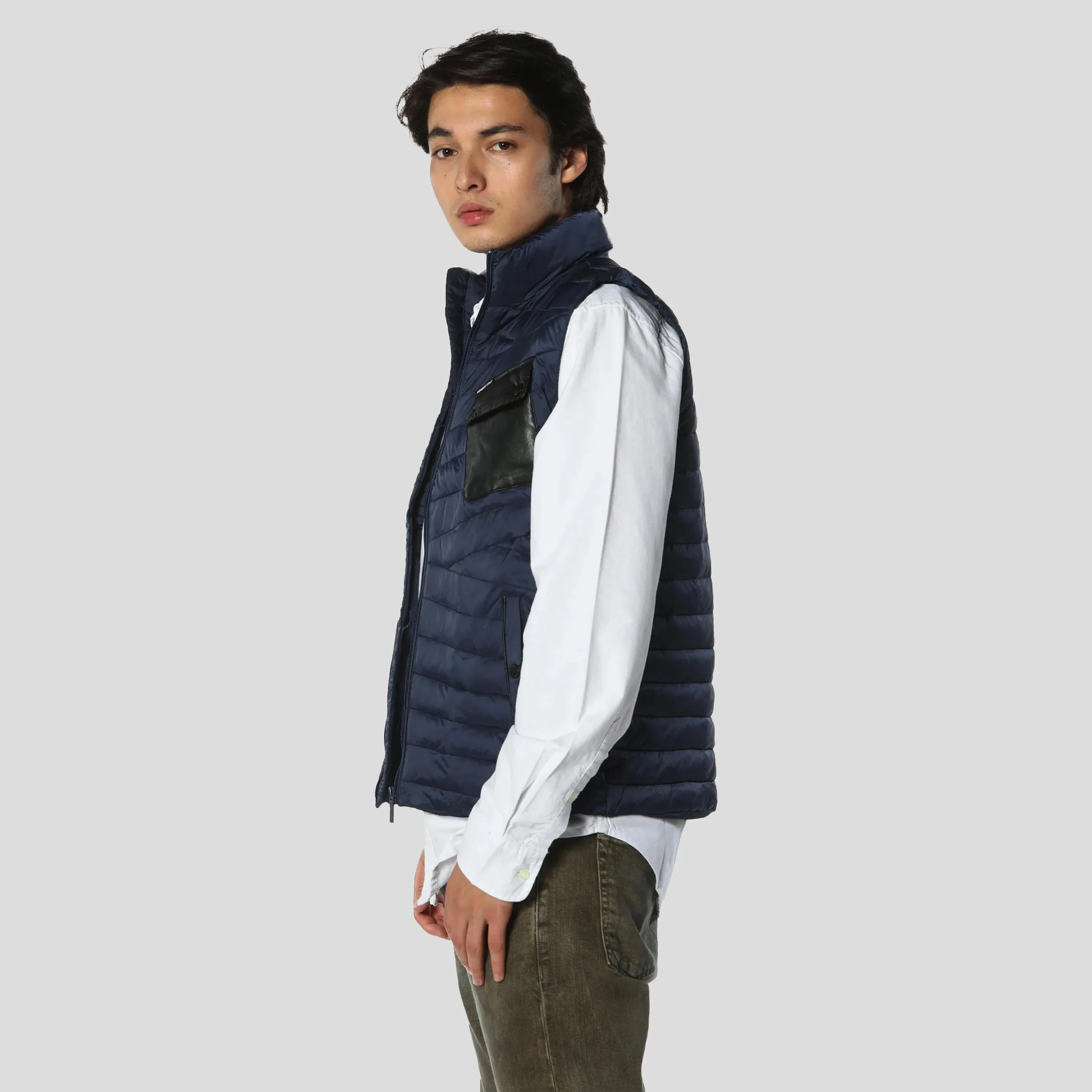 Members Only Men's Puffer Vest Jacket