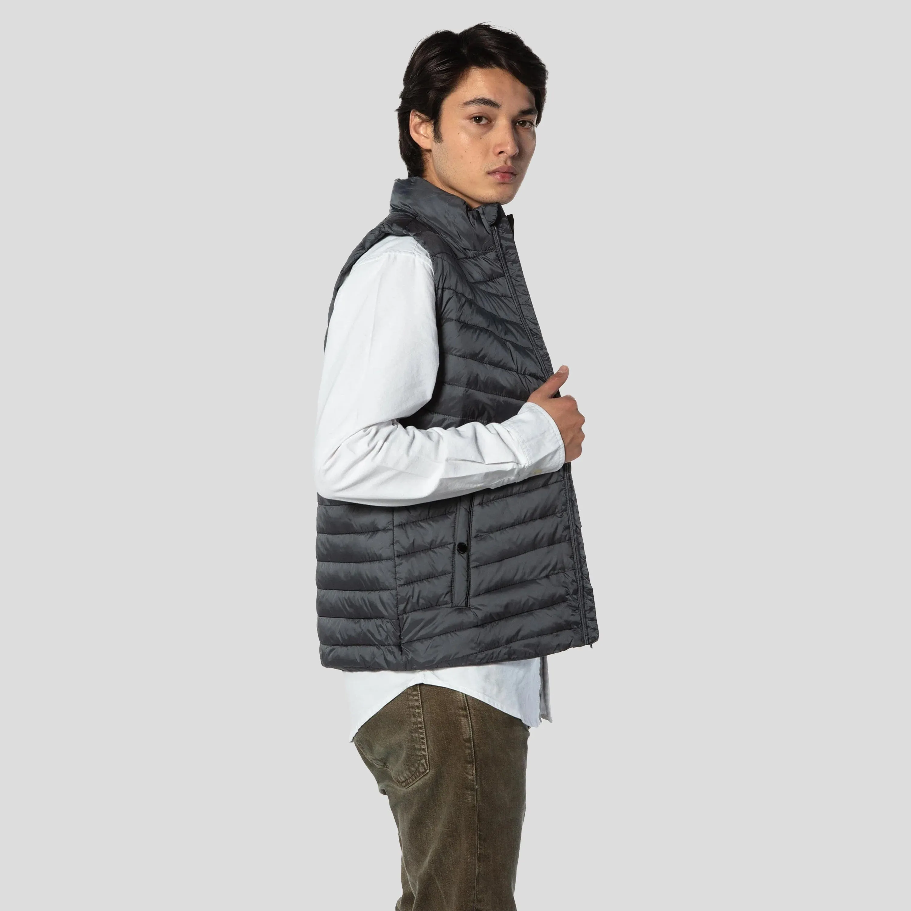 Members Only Men's Puffer Vest Jacket