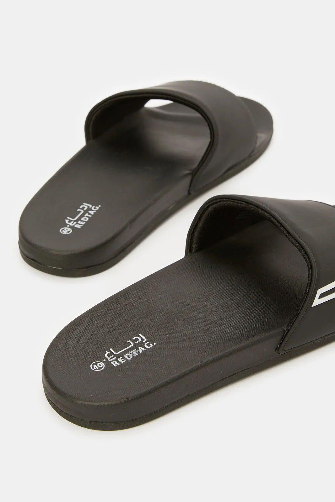 Men Black Extra Comfort Slides