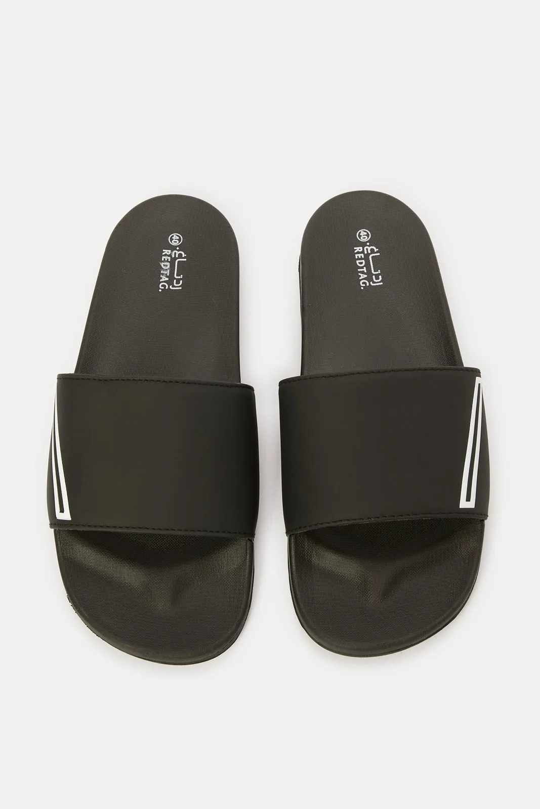 Men Black Extra Comfort Slides