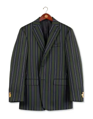 NAVY/GREEN STRIPE BLAZER