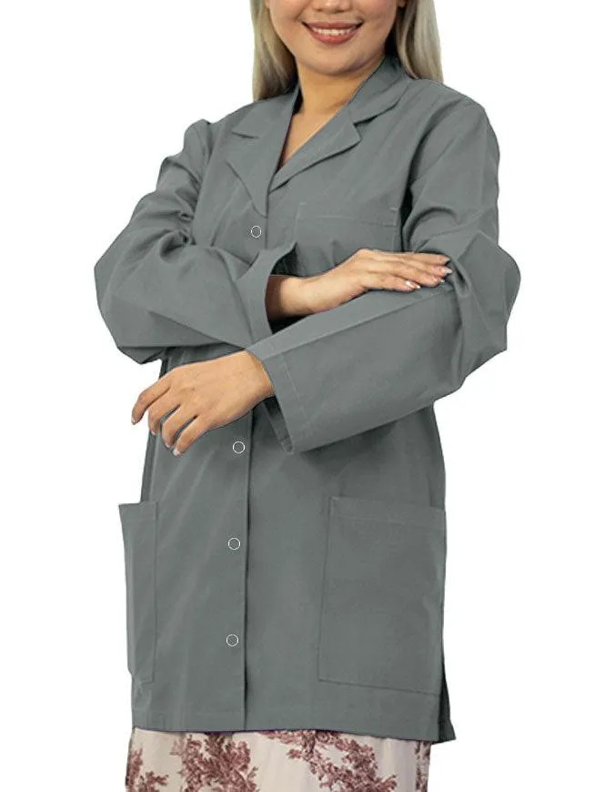 Panda Uniform Women's 32 Inch Snap Front Lab coat