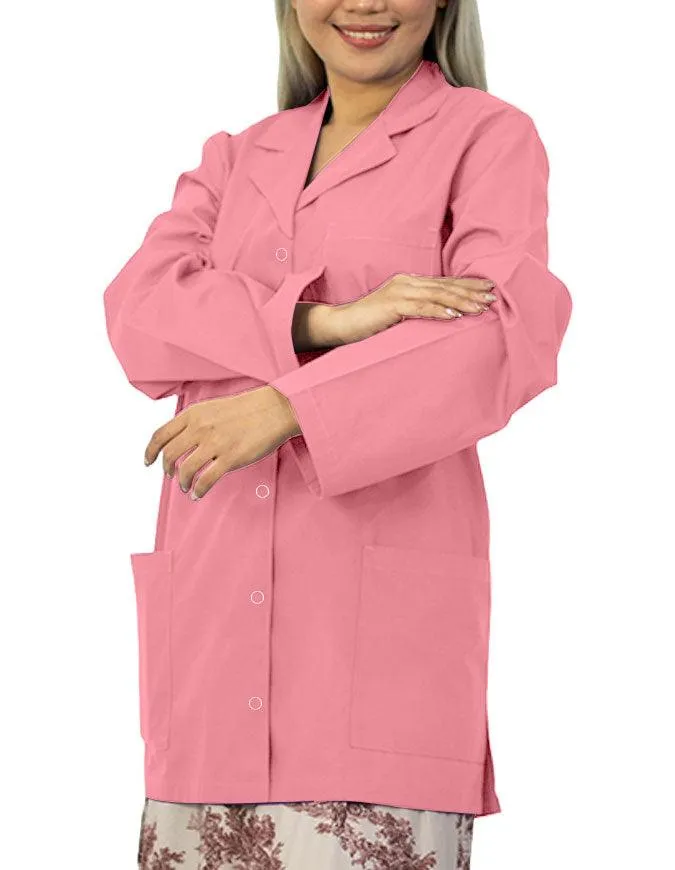 Panda Uniform Women's 32 Inch Snap Front Lab coat