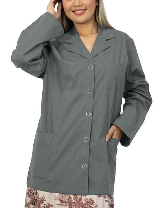 Panda Uniform Women's 32 Inch Snap Front Lab coat