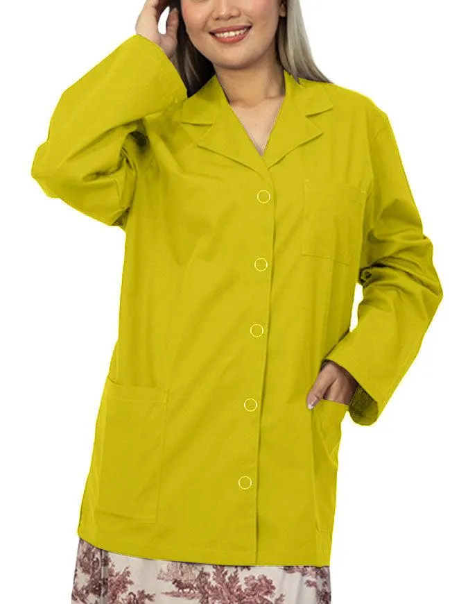 Panda Uniform Women's 32 Inch Snap Front Lab coat