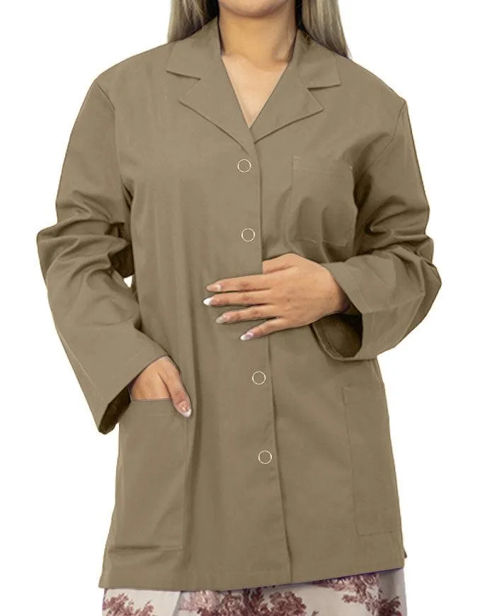 Panda Uniform Women's 32 Inch Snap Front Lab coat