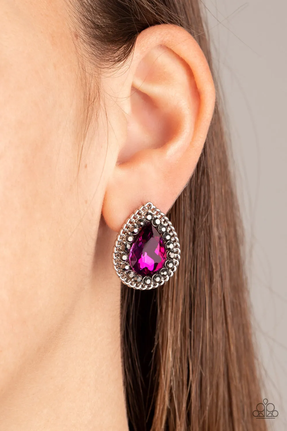 Paparazzi Accessories - Debutante Debut - Pink Earrings