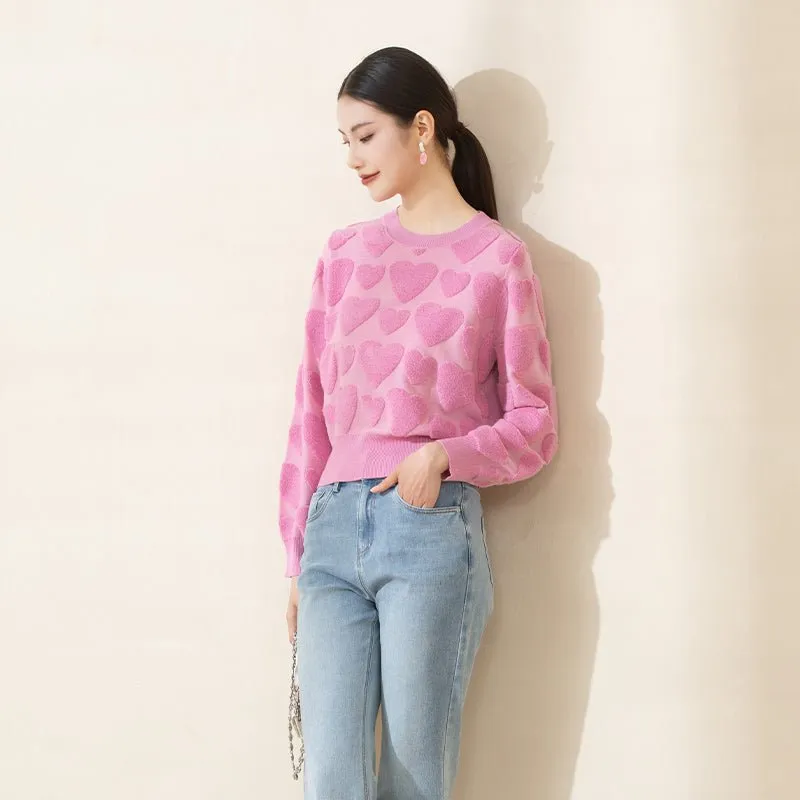 Pink Sweet Heart Sweater