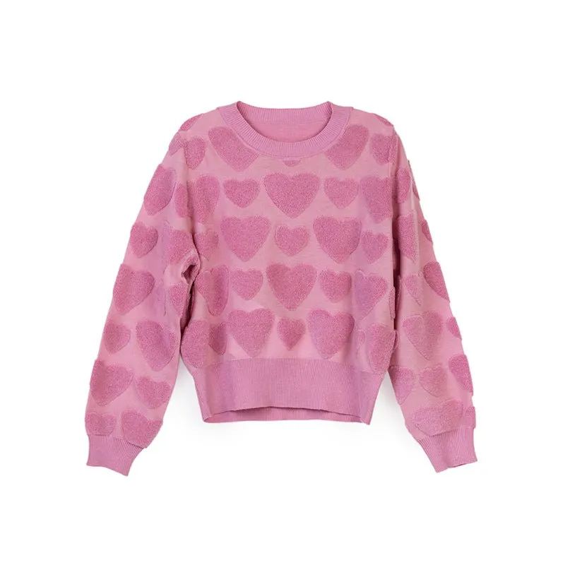 Pink Sweet Heart Sweater