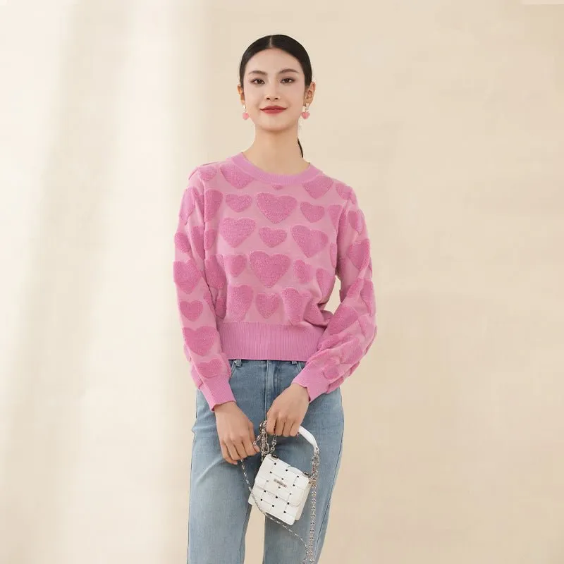 Pink Sweet Heart Sweater