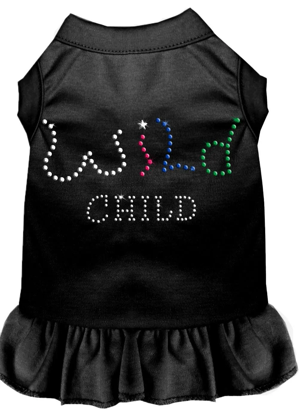 Rhinestone Wild Child Dress Black 4x (22)