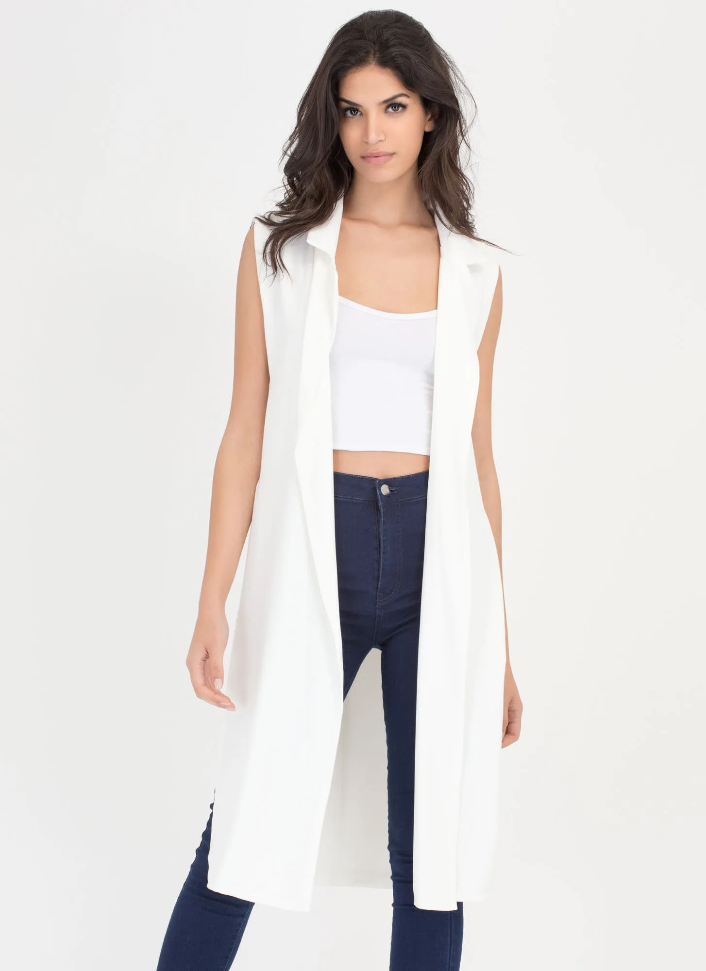 Ring Leader Sleeveless Blazer Duster