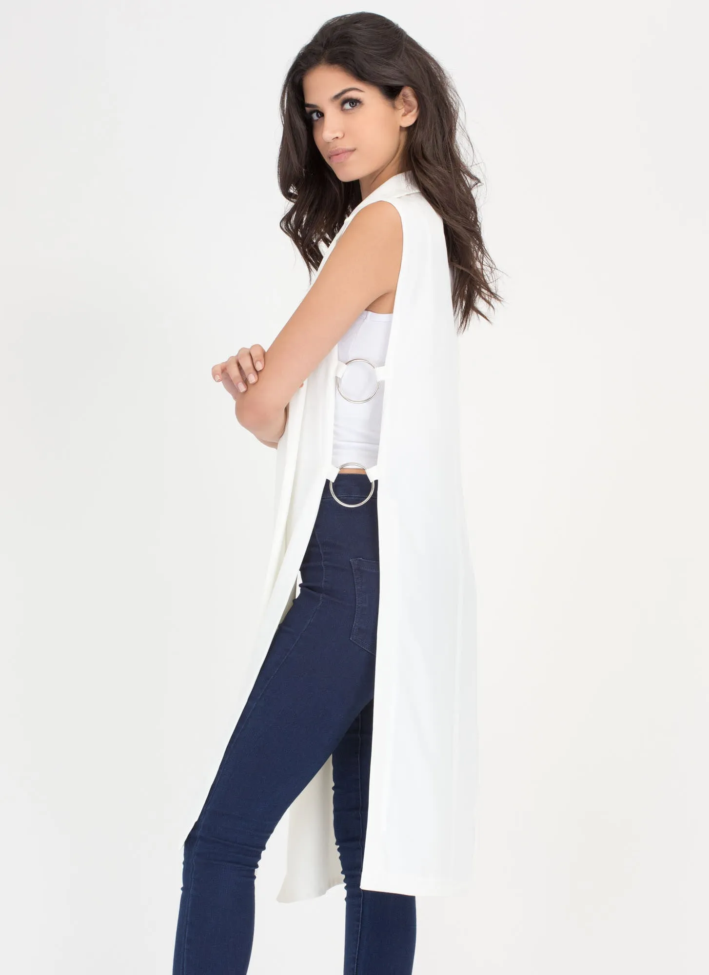 Ring Leader Sleeveless Blazer Duster