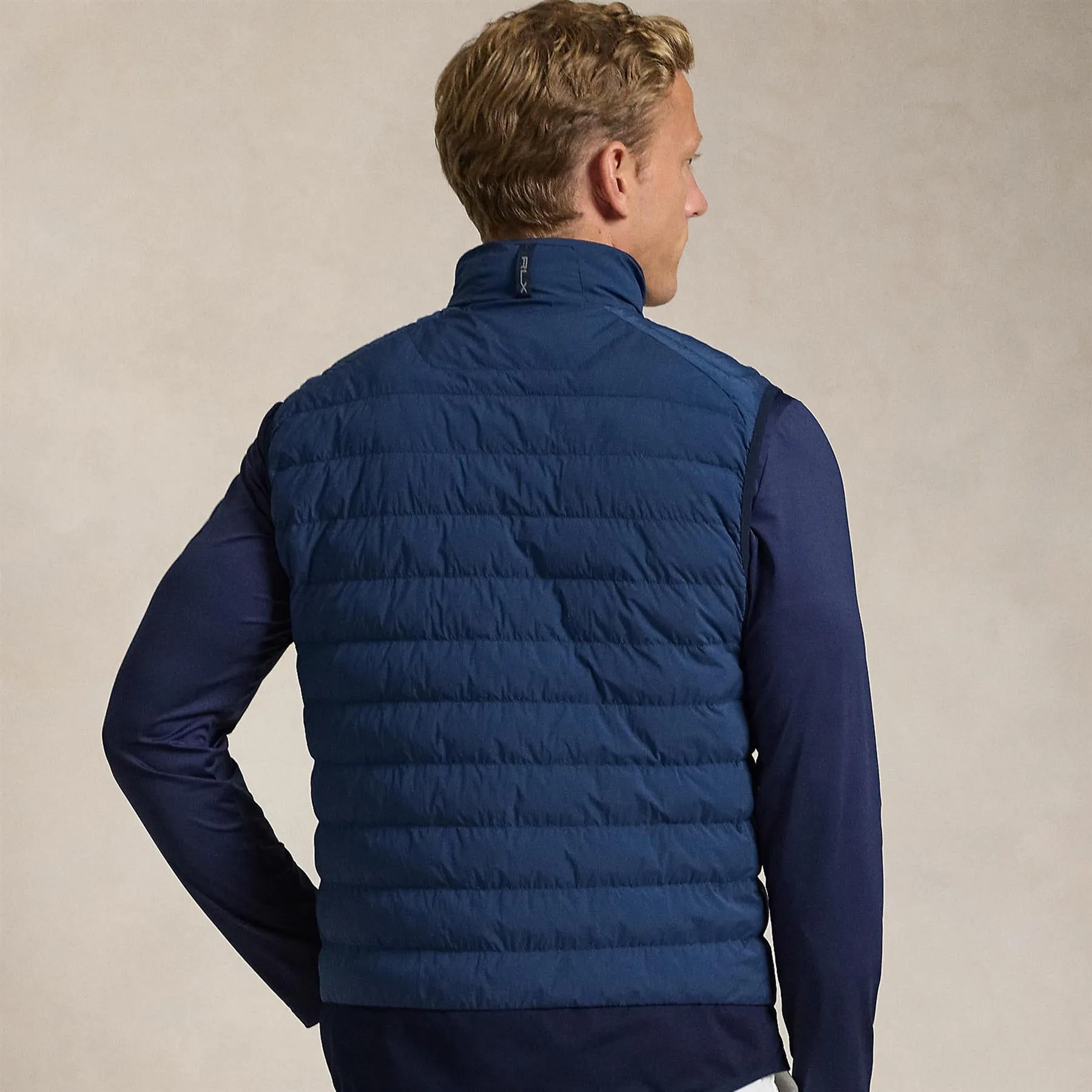 RLX Woven Full Zip Vest Annapolis Blue - AW24