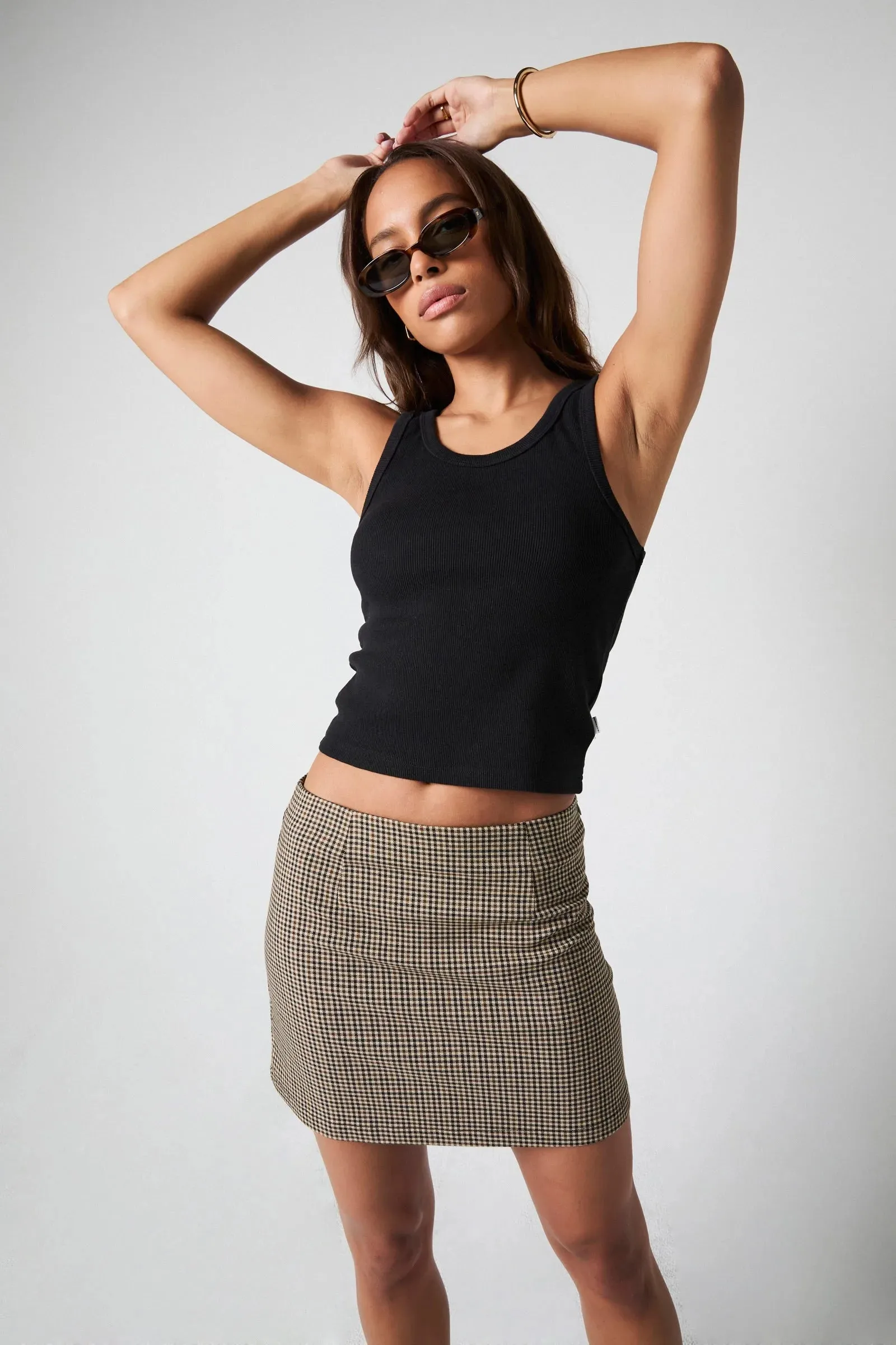 ROLLAS City Check Skirt