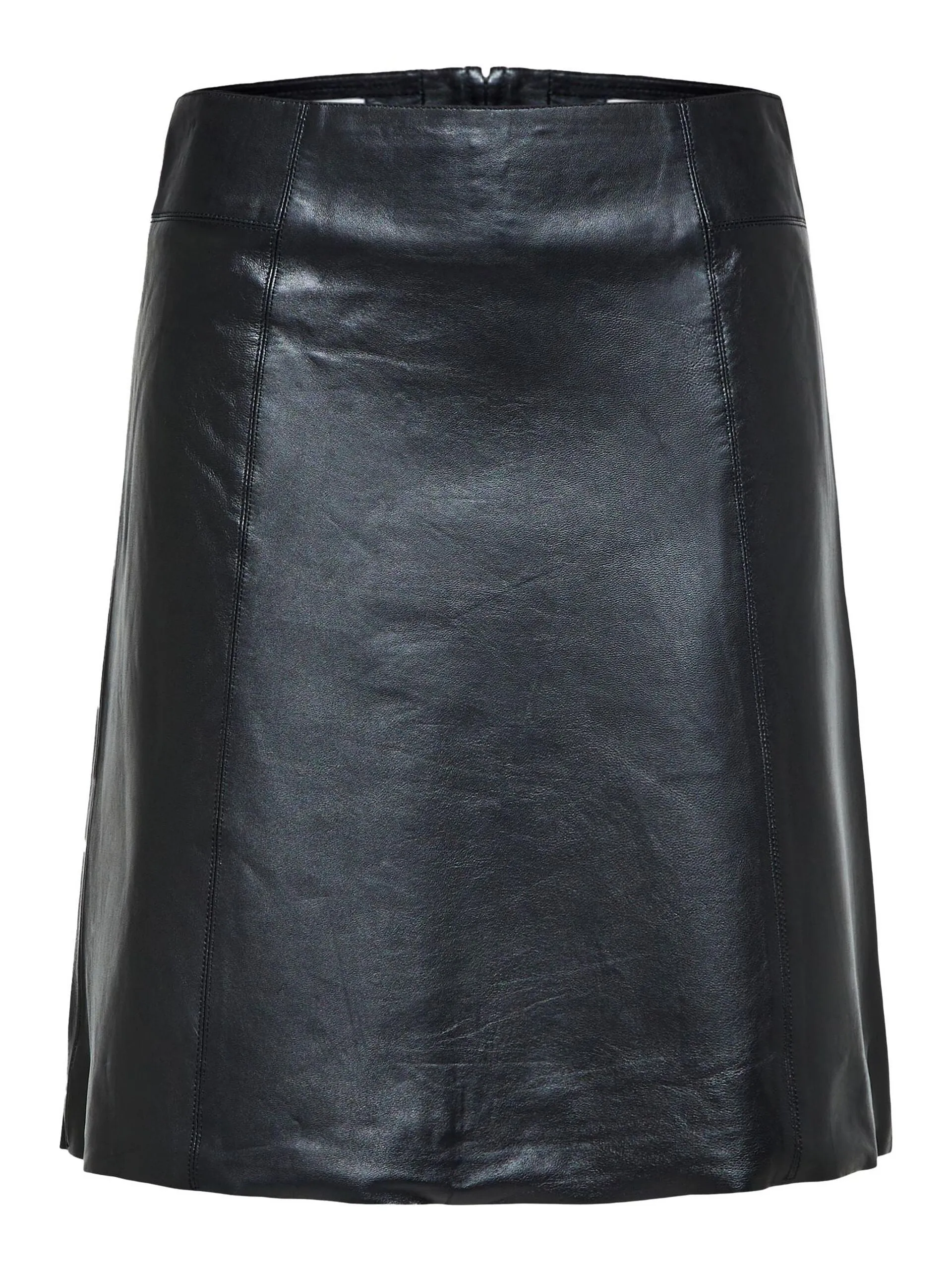 Selected Femme Ibi Leather Short Skirt