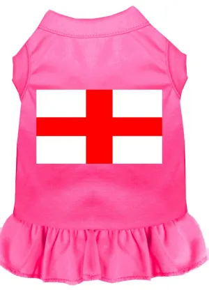 St. Georges Cross Screen Print Dress Bright Pink Xxl (18)